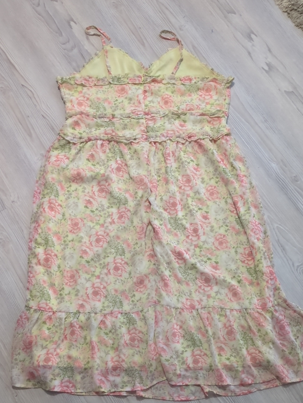 No Boundaries Floral Cami Dress Bundle XXL Pink & Black Babydoll 2-Piece 19 Zipp - Picture 8 of 16